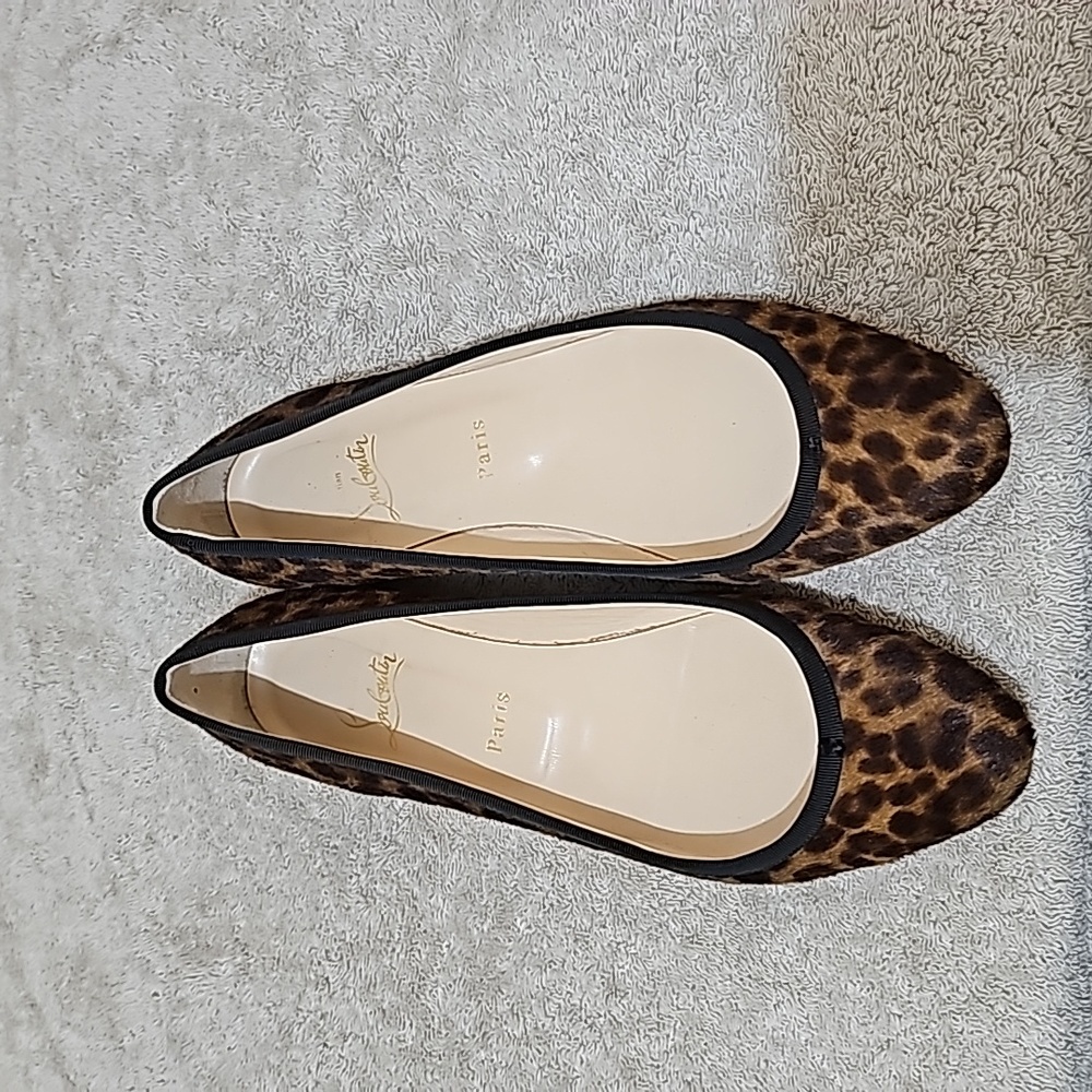 Christian Louboutin leopard ballet